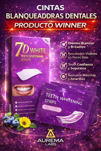 CINTAS BLANQUEADORAS DENTALES 7D WHITE