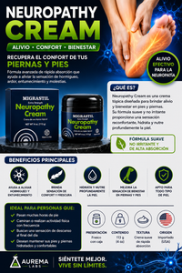 Neuropathy Cream – Crema para el Cuidado y Bienestar de Pies y Piernas | 113 g