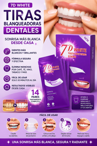 CINTAS BLANQUEADORAS DENTALES 7D WHITE