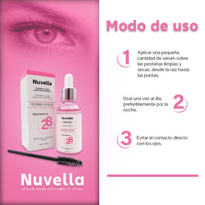 Nuvella - Sérum cosmético para pestañas