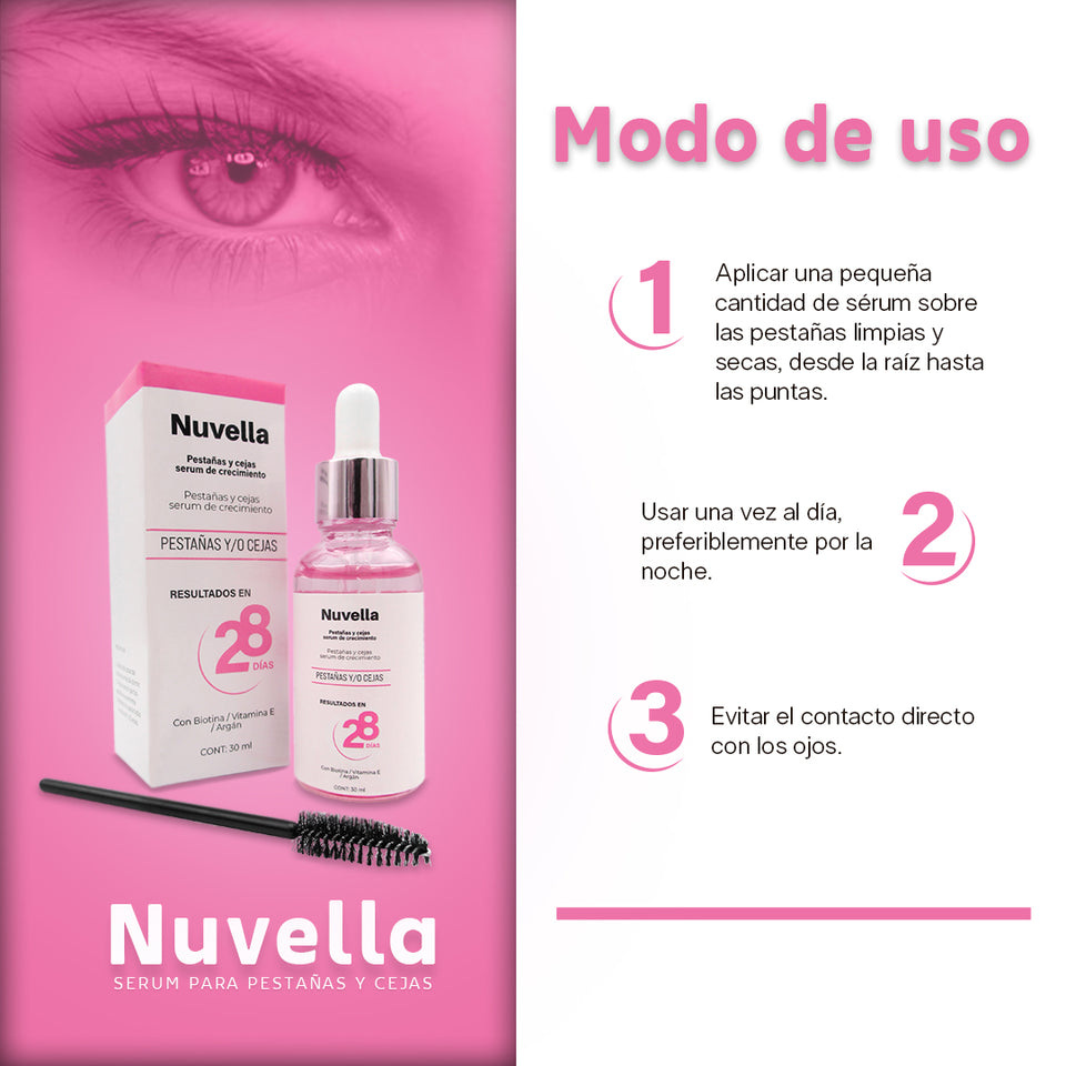 Nuvella - Sérum cosmético para pestañas